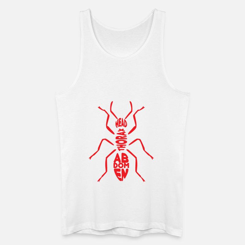 Ant 2 04 - Männer Bio Tank Top - Weiß