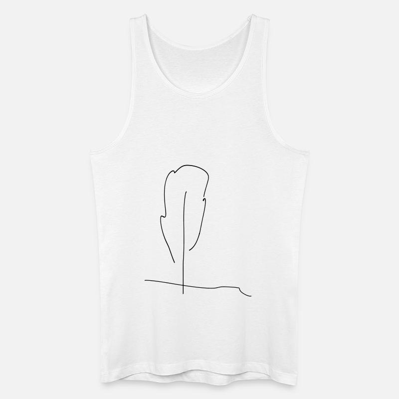 tree - Männer Bio Tank Top - Weiß