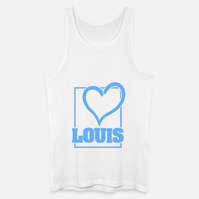 Louis - Männer Bio Tank Top - Weiß