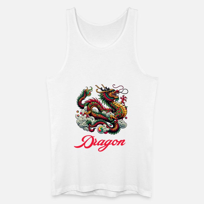 dragon china - Männer Bio Tank Top - Weiß