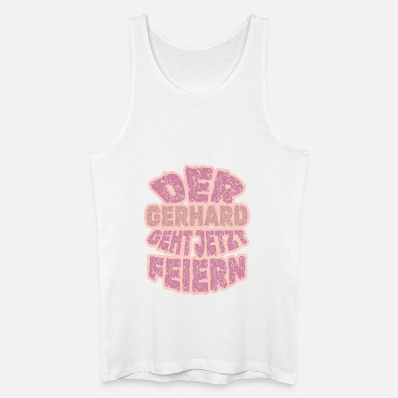 Gerhard Gerhard - Männer Bio Tank Top - Weiß