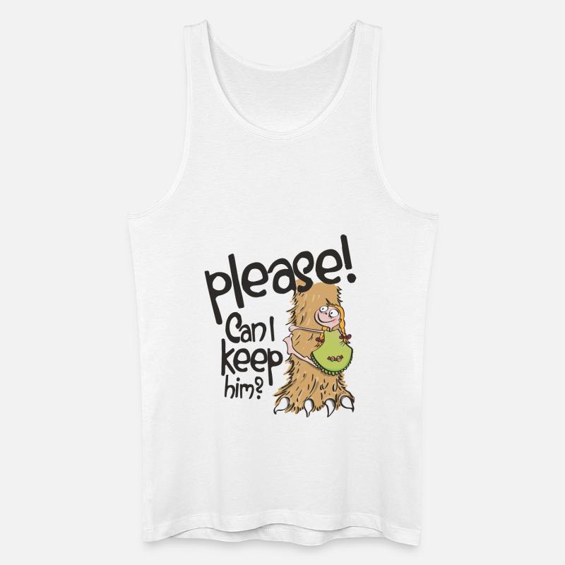 Can I keep him? - Männer Bio Tank Top - Weiß