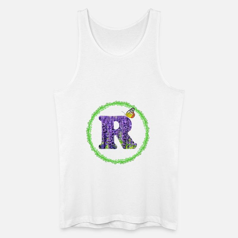lavendel r - Männer Bio Tank Top - Weiß