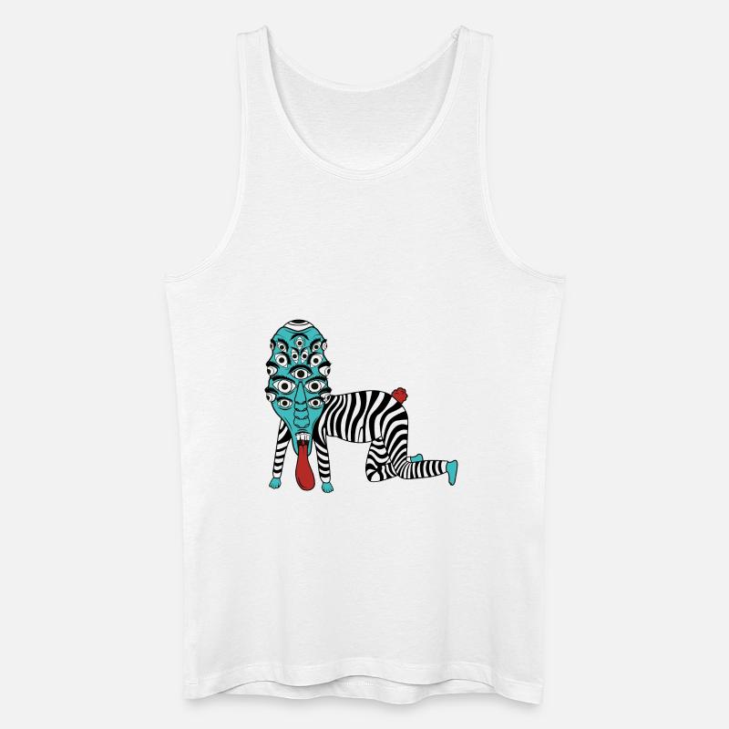 SpaceHoop - Alien - Männer Bio Tank Top - Weiß