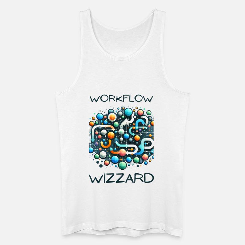 Workflow-Wizzard - Männer Bio Tank Top - Weiß