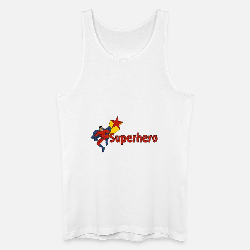 Superhero Comic Superheld - Ideale Geschenkidee - Männer Bio Tank Top - Weiß