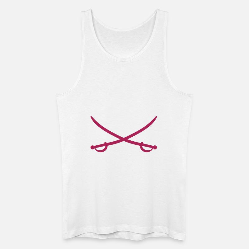 säbel - sabre - Männer Bio Tank Top - Weiß