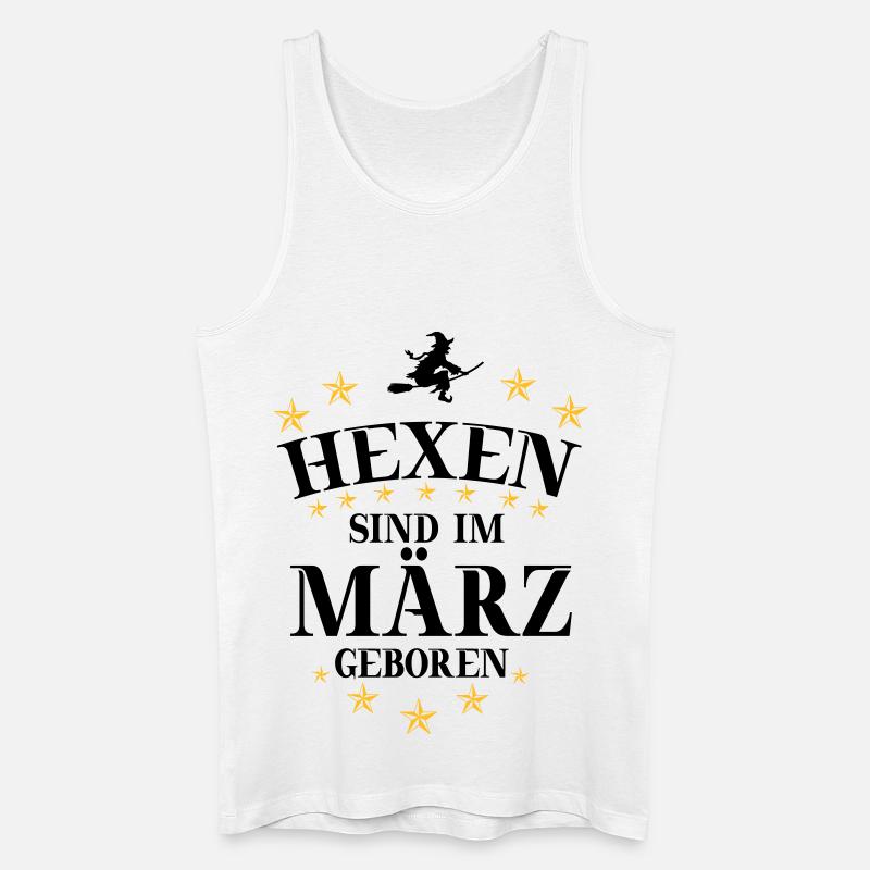 Hexen März - Männer Bio Tank Top - Weiß