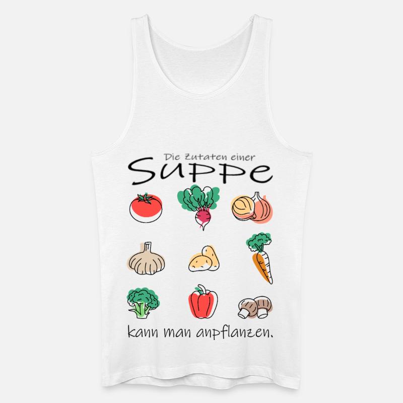Gemüse Suppe - Männer Bio Tank Top - Weiß