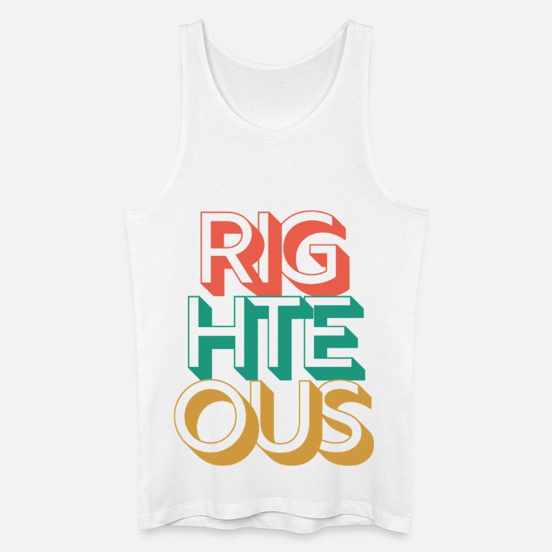 Auffälliges Retro-Abzeichen-Design für Statement-Bekleidung - Männer Bio Tank Top - Weiß