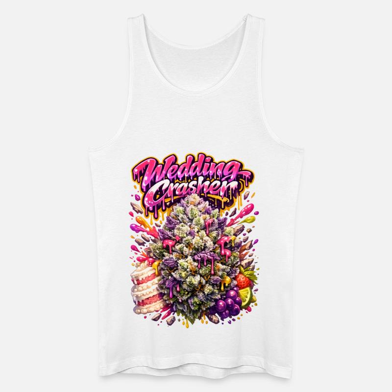 Hochzeitscrasher Graffiti-Kunstdruck - Männer Bio Tank Top - Weiß