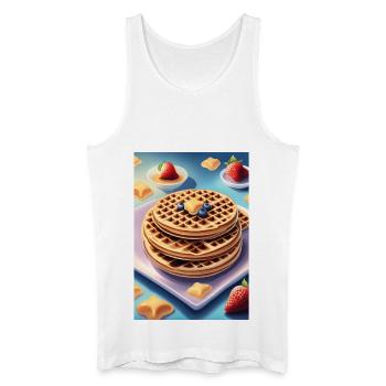 Big pile of pancakes - Men’s Organic Tank Top - white - Front