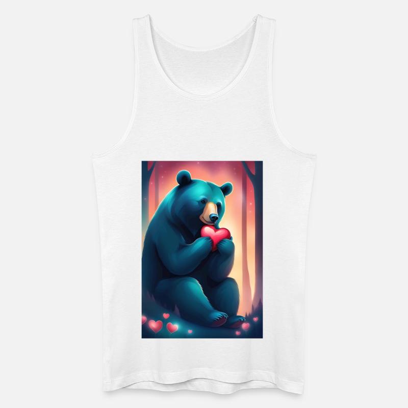 Mama Bär - Männer Bio Tank Top - Weiß