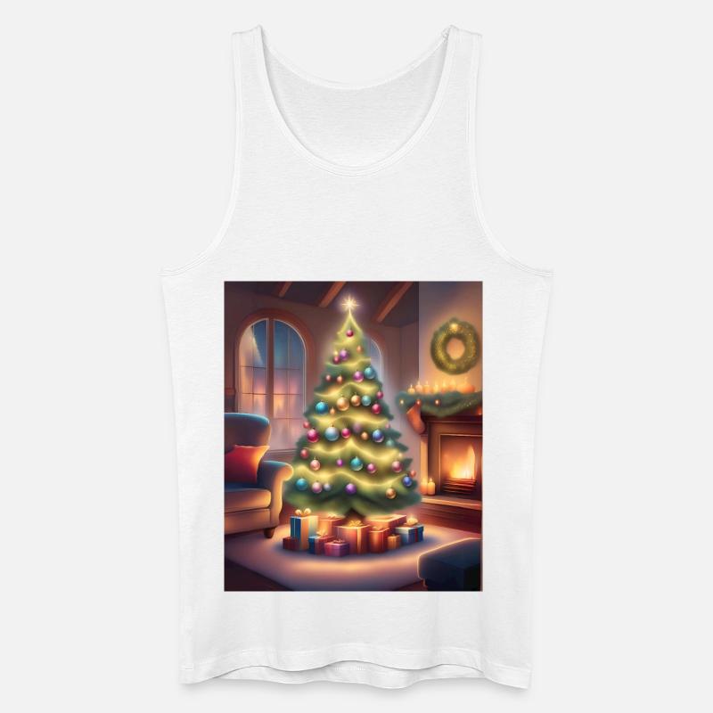 Weihnachten zu Hause - Männer Bio Tank Top - Weiß
