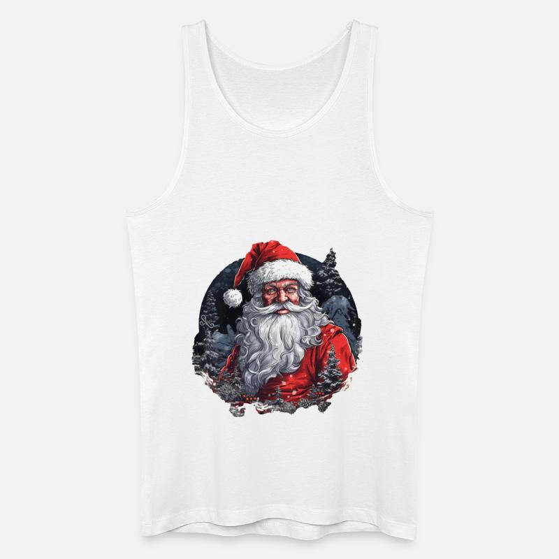 Weihnachtsmann - Männer Bio Tank Top - Weiß