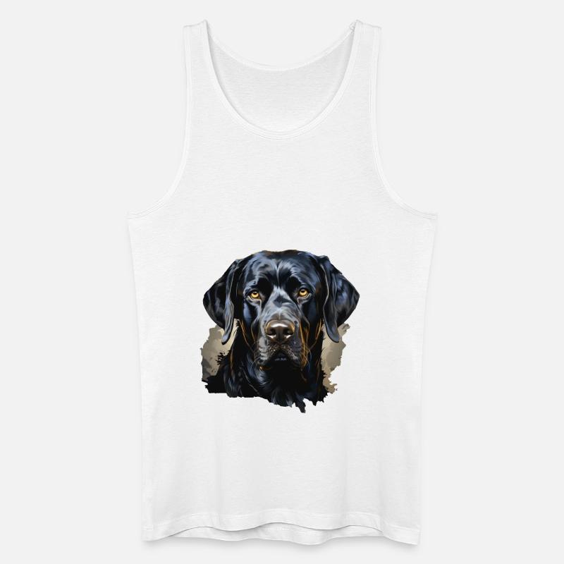 Hund - Männer Bio Tank Top - Weiß