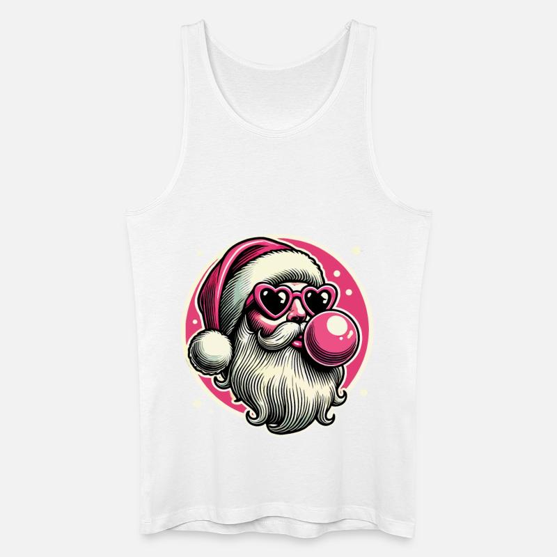 Cooler Sigma Santa Weihnachtsstil - Männer Bio Tank Top - Weiß