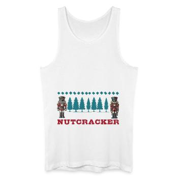 Son of a Nutcracker Funny Christmas Motif - Men’s Organic Tank Top - white - Front