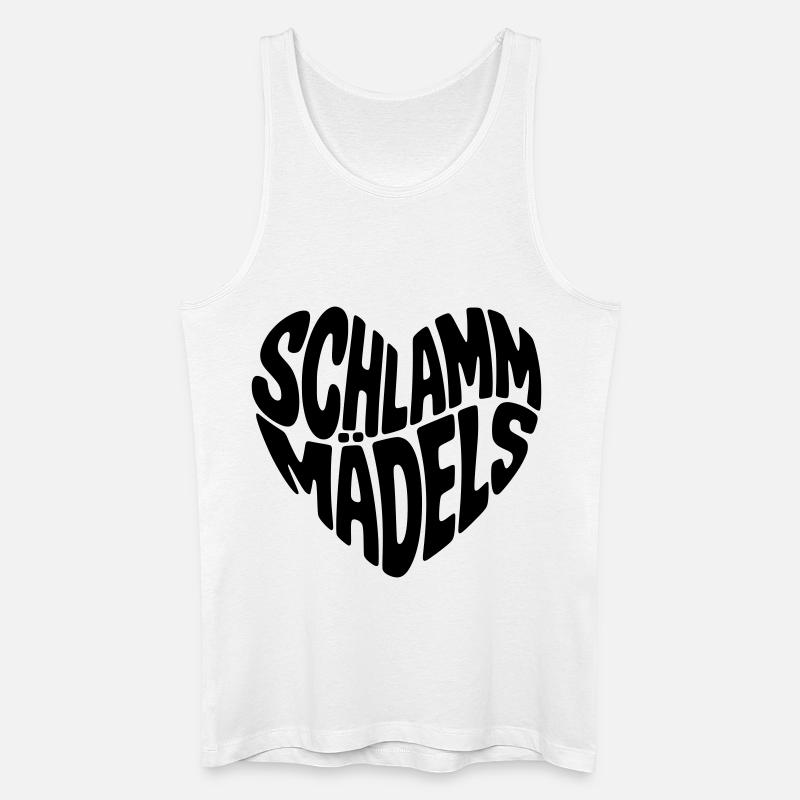 Schlamm Mädels - Männer Bio Tank Top - Weiß