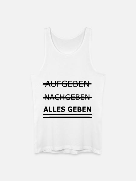 Alles geben - Männer Bio Tank Top - Weiß