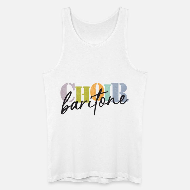 Choir - Baritone singer - Männer Bio Tank Top - Weiß