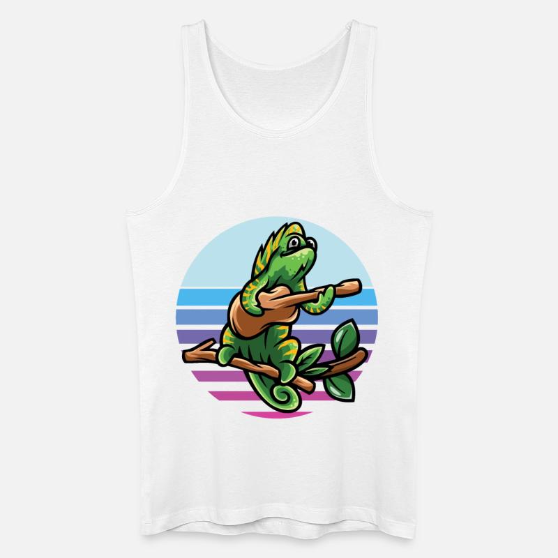 Chamäleon - Männer Bio Tank Top - Weiß