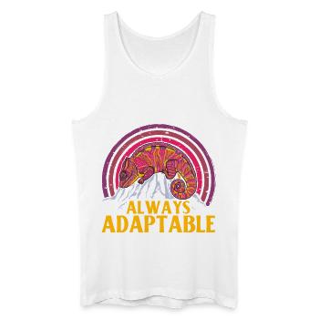 Always adaptable - Men’s Organic Tank Top - white - Front