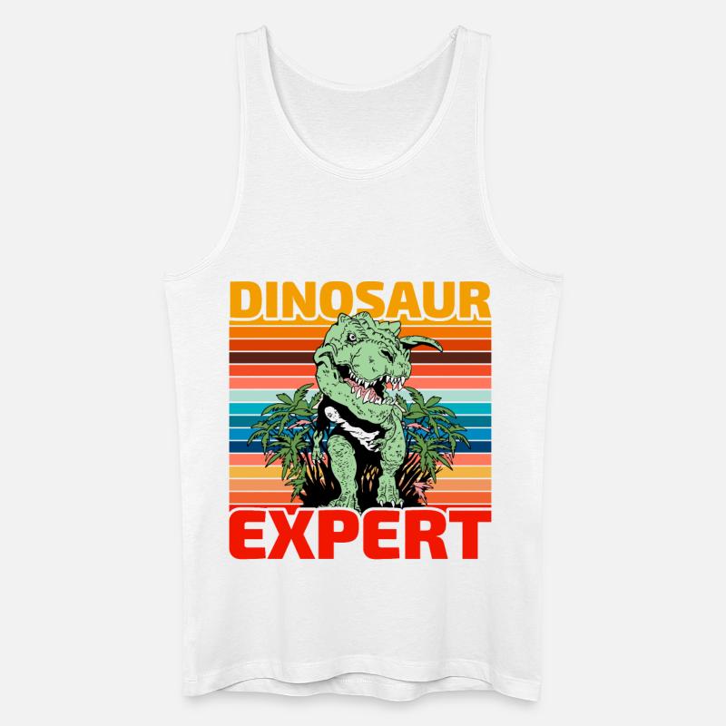 Dinosaur Expert - Männer Bio Tank Top - Weiß