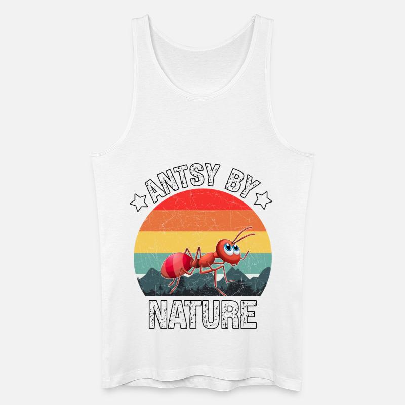 Antsy by Nature - Männer Bio Tank Top - Weiß