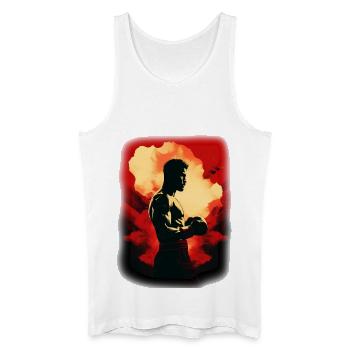 Boxing - Men’s Organic Tank Top - white - Front