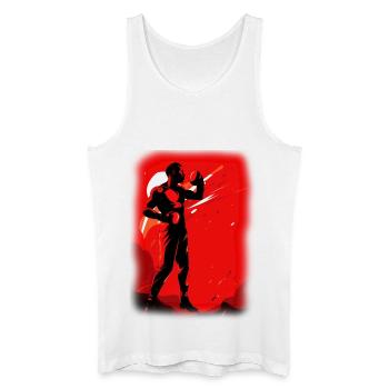 Boxen - Männer Bio Tank Top - Weiß - Vorne