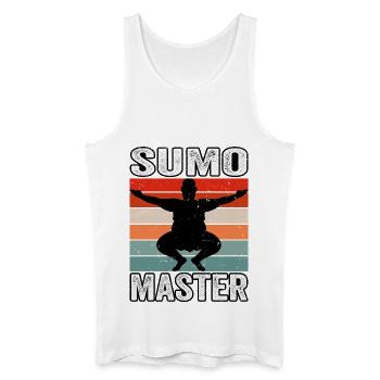 Maître de sumo - Débardeur bio Homme - blanc - Devant