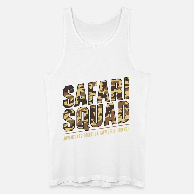 Safari Squad - Aventure ensemble, Souvenirs - Débardeur bio Homme - blanc