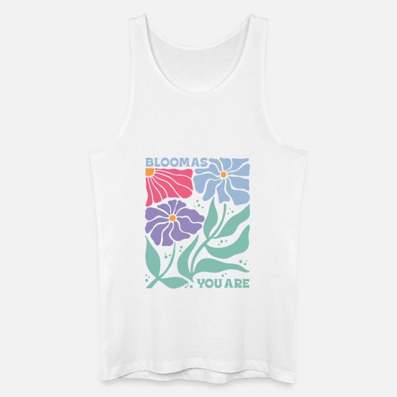 Bloom - Männer Bio Tank Top - Weiß