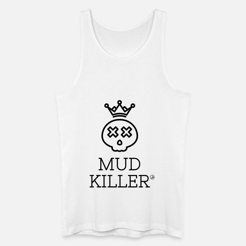 Schlamm-Schädel 1 - Männer Bio Tank Top - Weiß