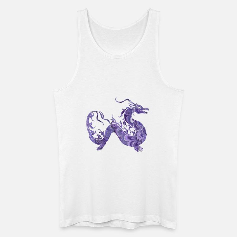 drachen e 76 - Männer Bio Tank Top - Weiß