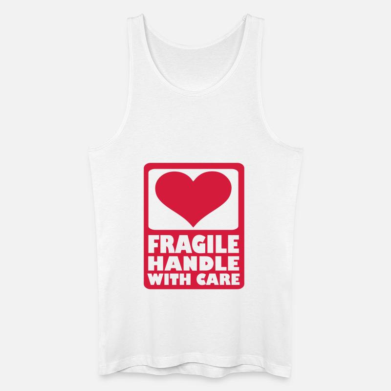 Single - Männer Bio Tank Top - Weiß