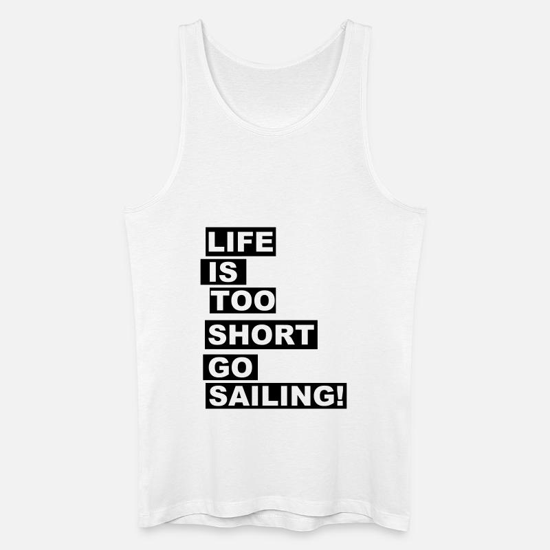 Go Sailing! - Männer Bio Tank Top - Weiß