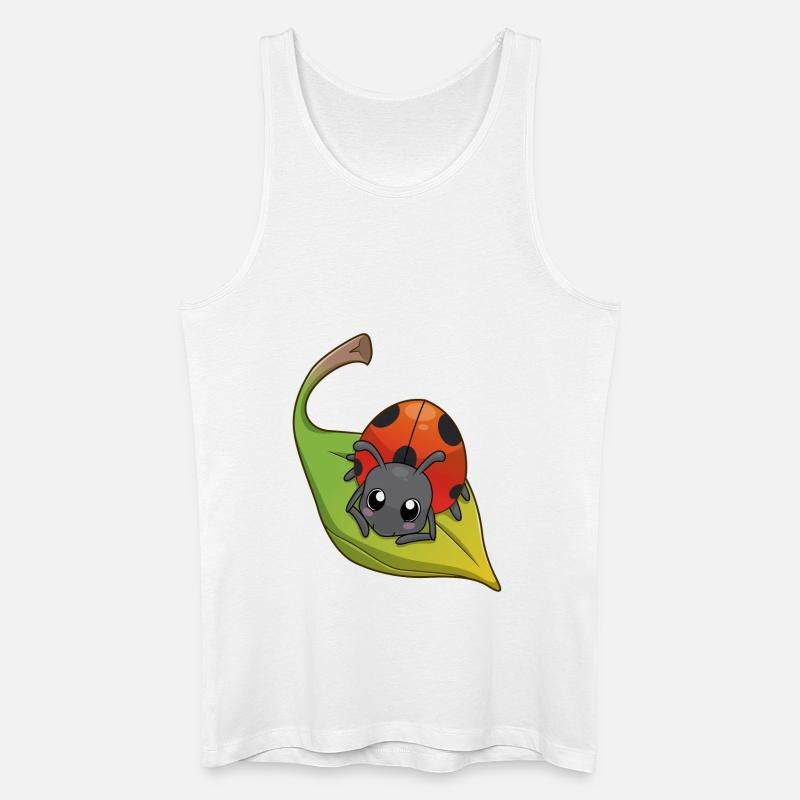 Ladybug - Marienkäfer - Männer Bio Tank Top - Weiß
