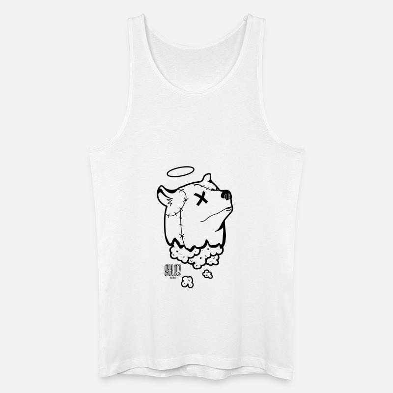 Teddybär - Männer Bio Tank Top - Weiß