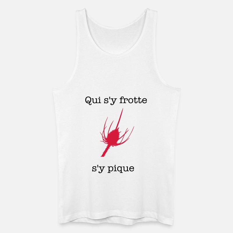pique - Männer Bio Tank Top - Weiß
