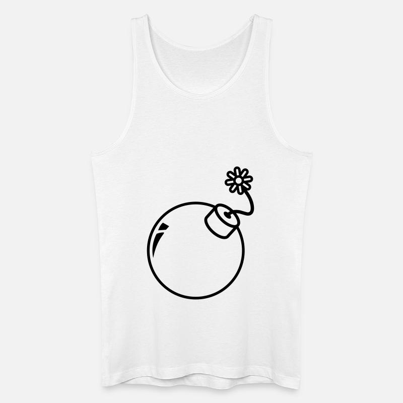 Exlosive Bomb - Männer Bio Tank Top - Weiß