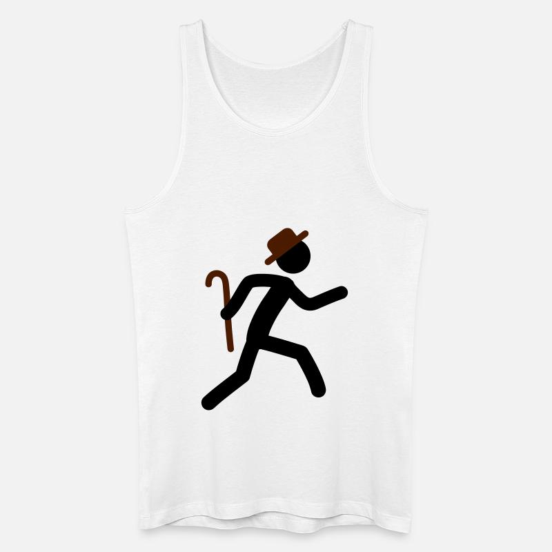 Fast Old Man - Männer Bio Tank Top - Weiß