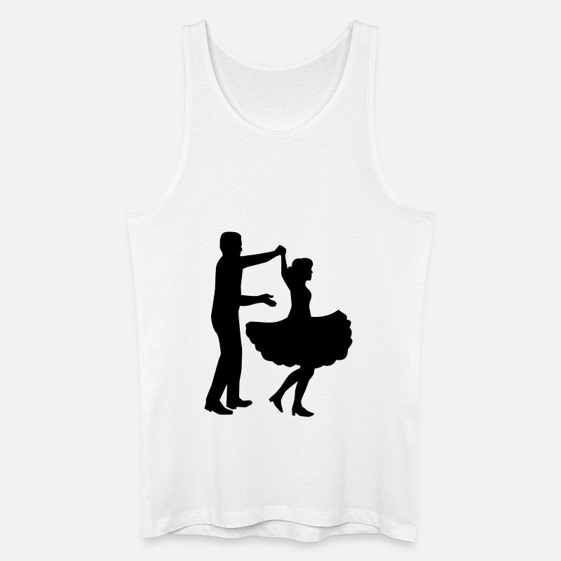 Square dance - Männer Bio Tank Top - Weiß