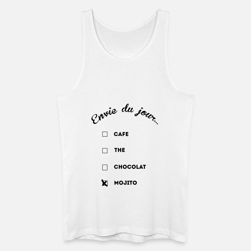 mojito addict thé café - Männer Bio Tank Top - Weiß