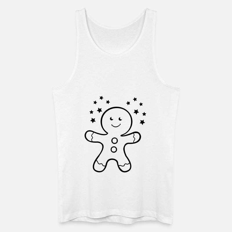 lebkuchenmann - Männer Bio Tank Top - Weiß