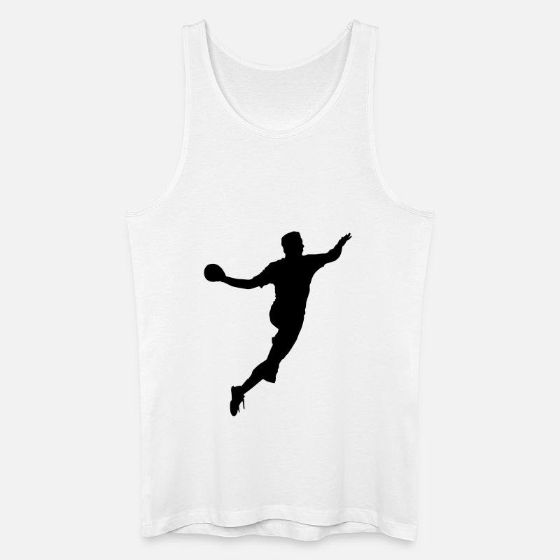 handballer - Männer Bio Tank Top - Weiß