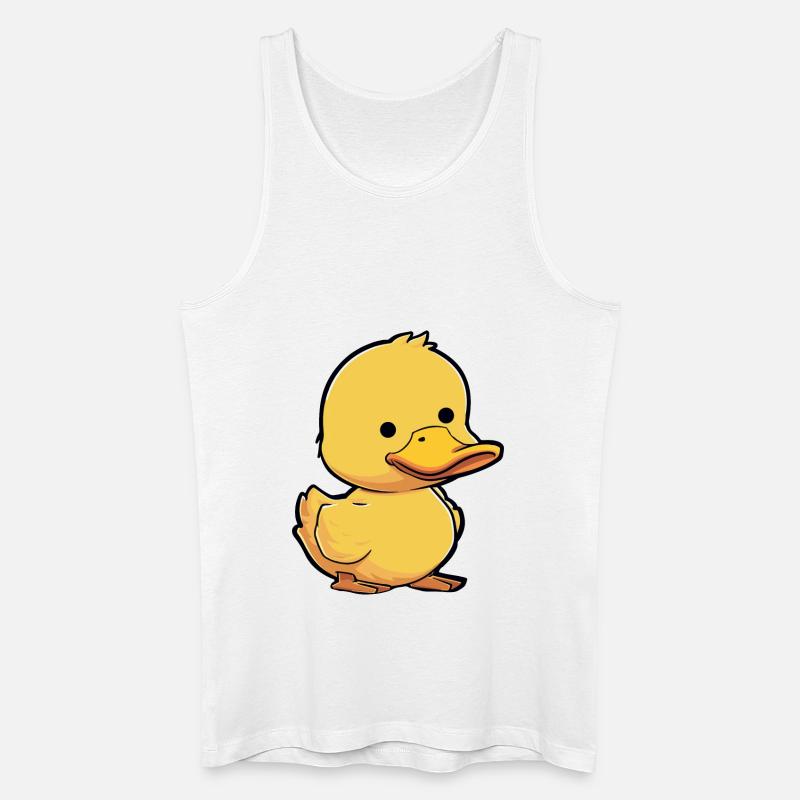 ente comic duck - Männer Bio Tank Top - Weiß