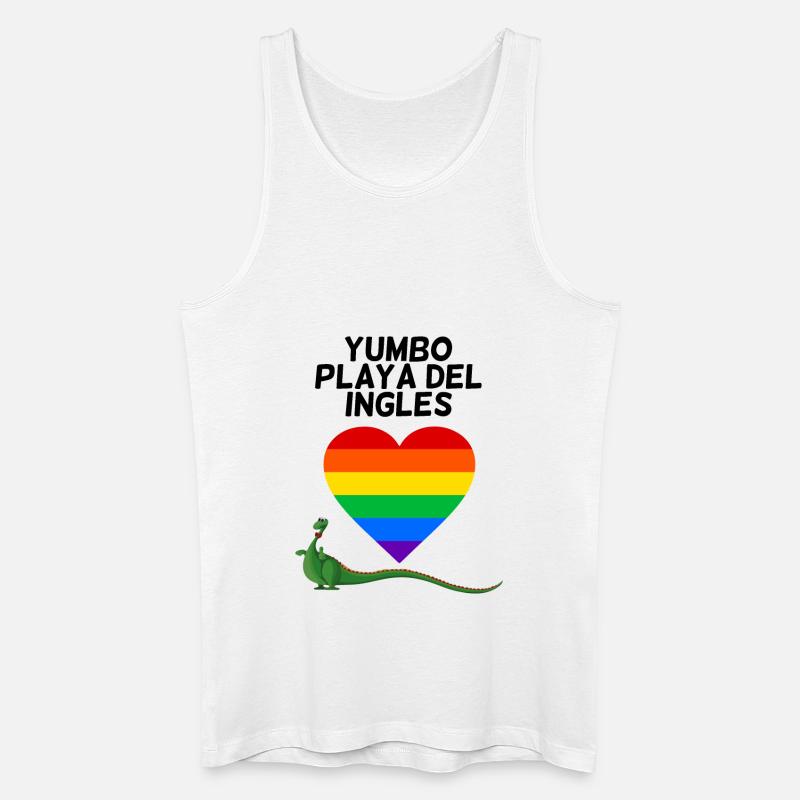 playa Del ingles - Männer Bio Tank Top - Weiß