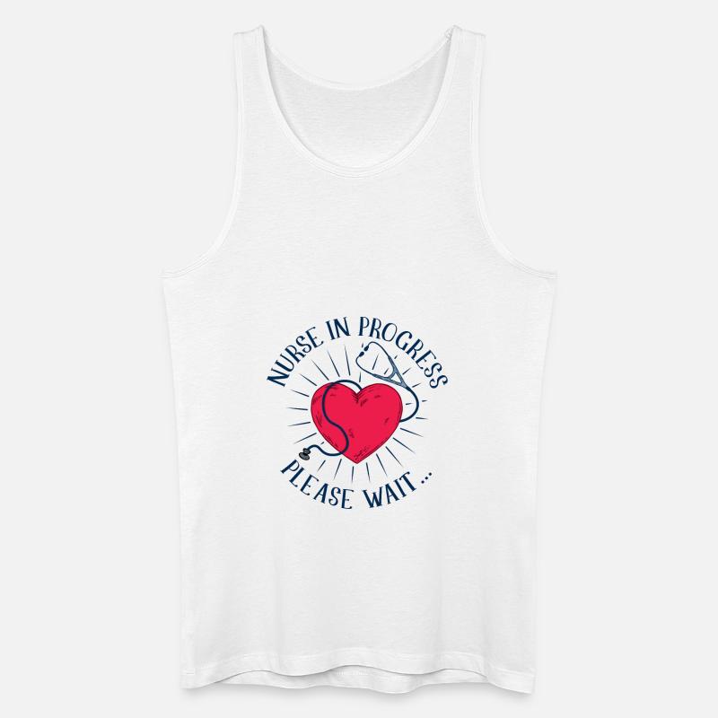Krankenschwester Ausbildung Pflegerin - Männer Bio Tank Top - Weiß
